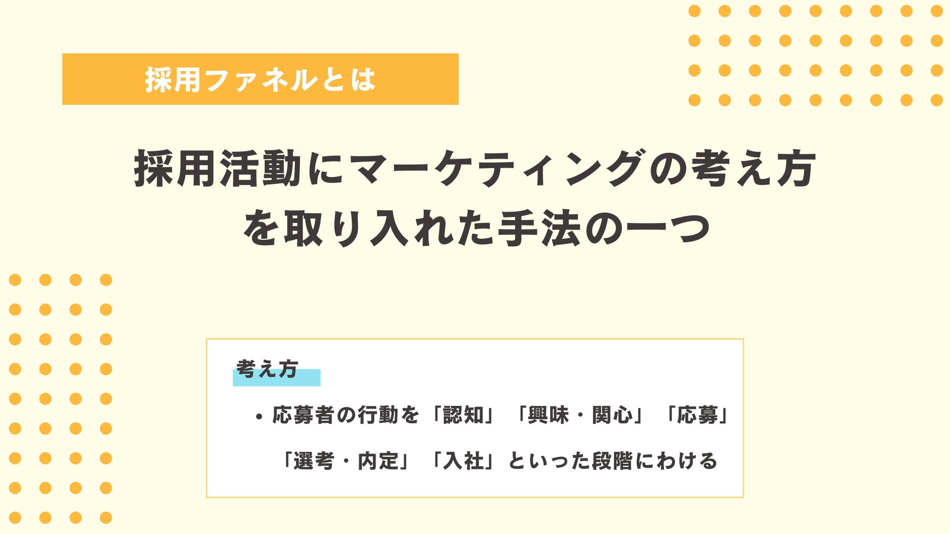 採用ファネルとは図解