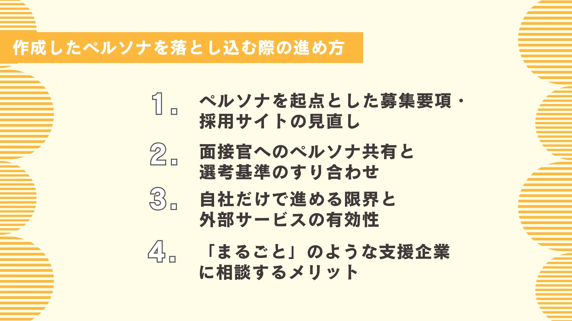 【実践編】採用ペルソナを活用した新卒採用の進め方と支援サービスの活用法