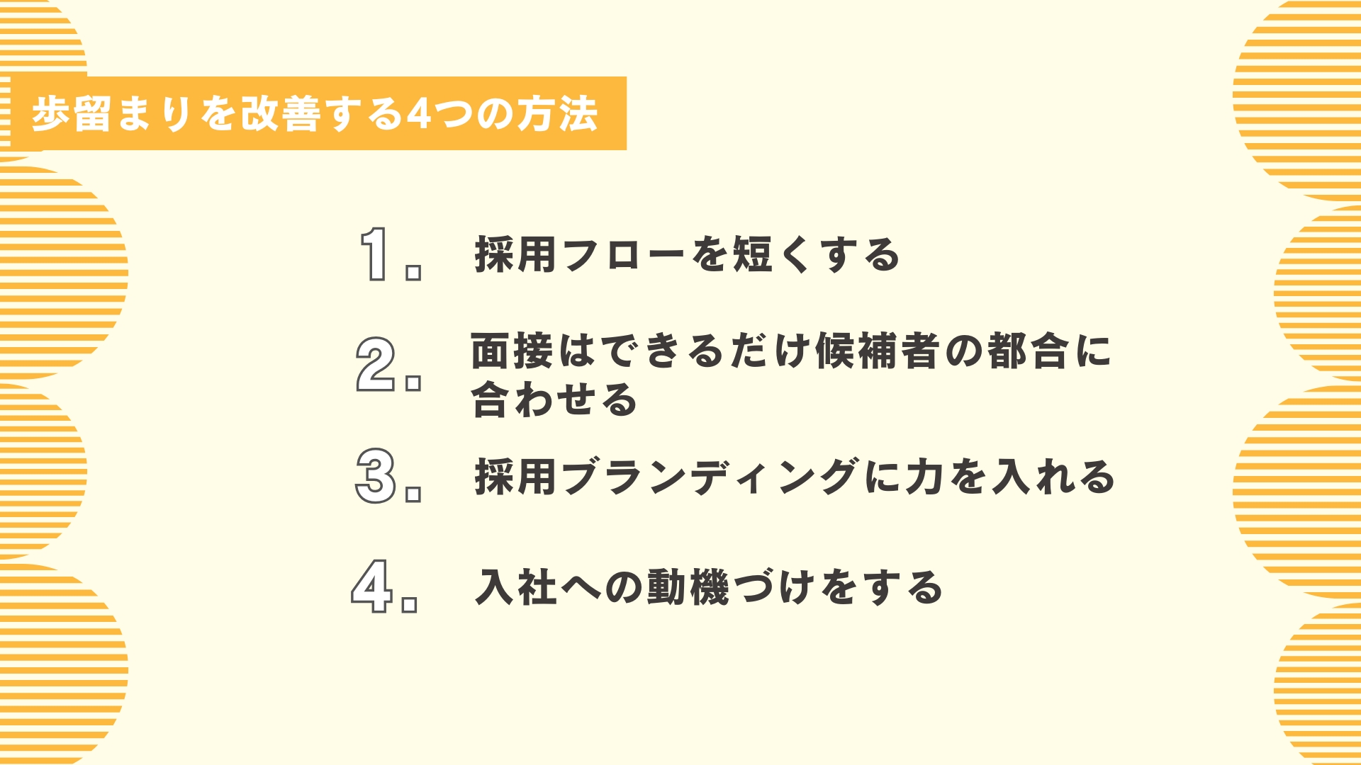 歩留まりを改善する4つの方法