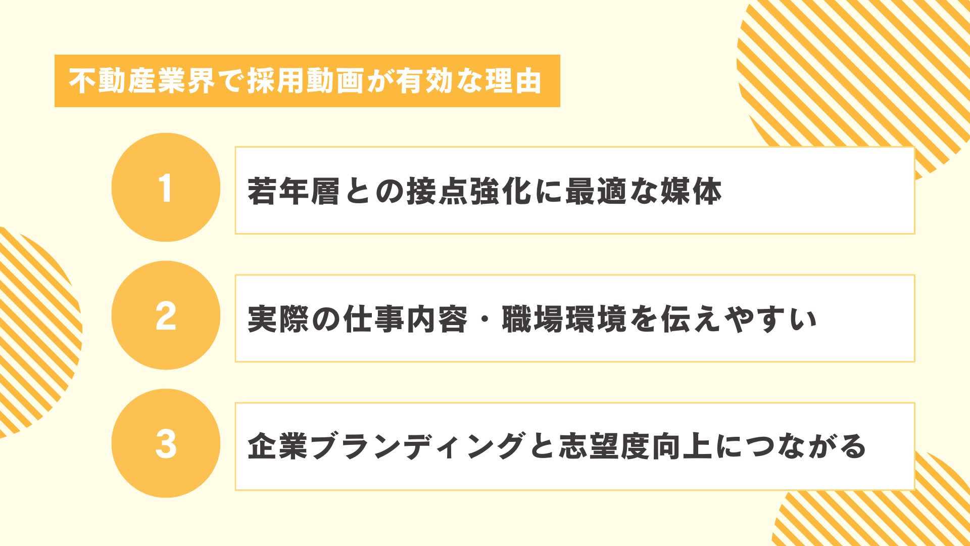 不動産業界で採用動画が有効な理由