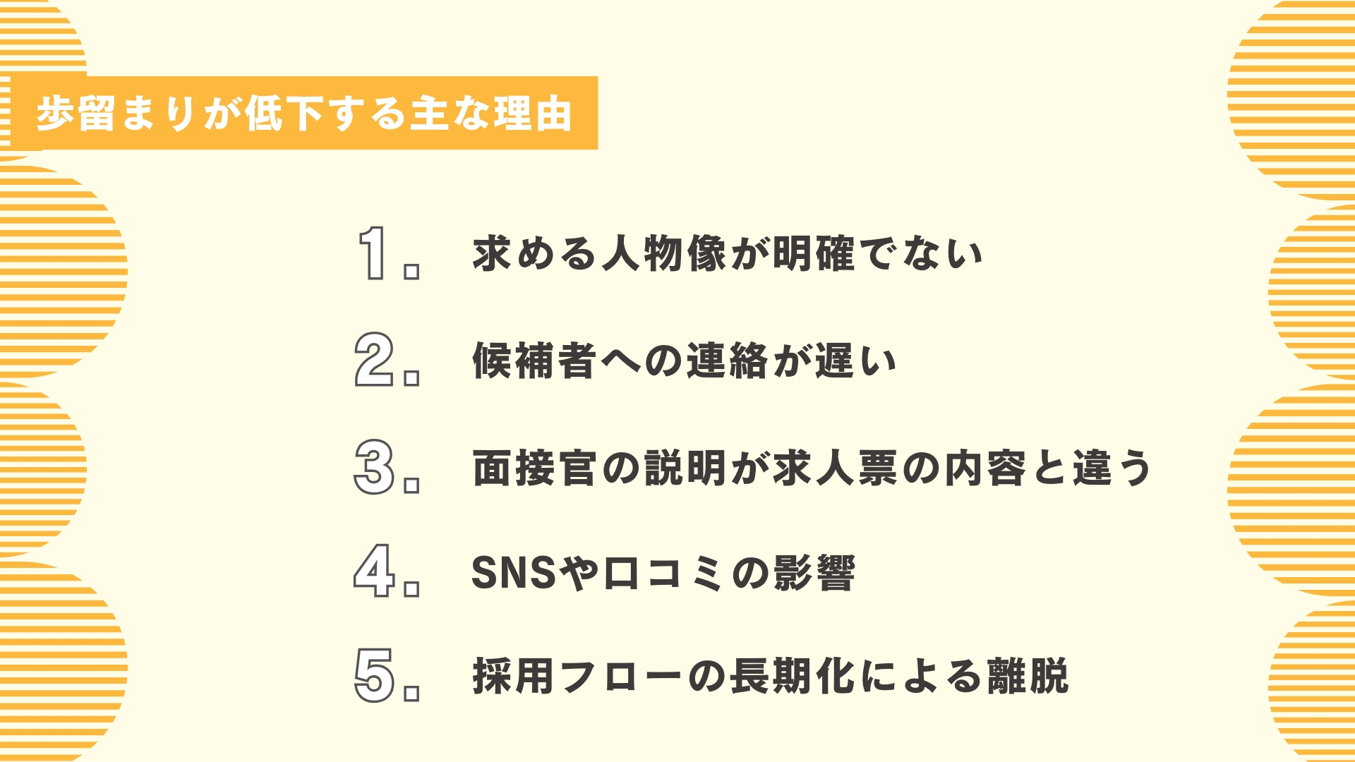 歩留まりが低下する主な理由