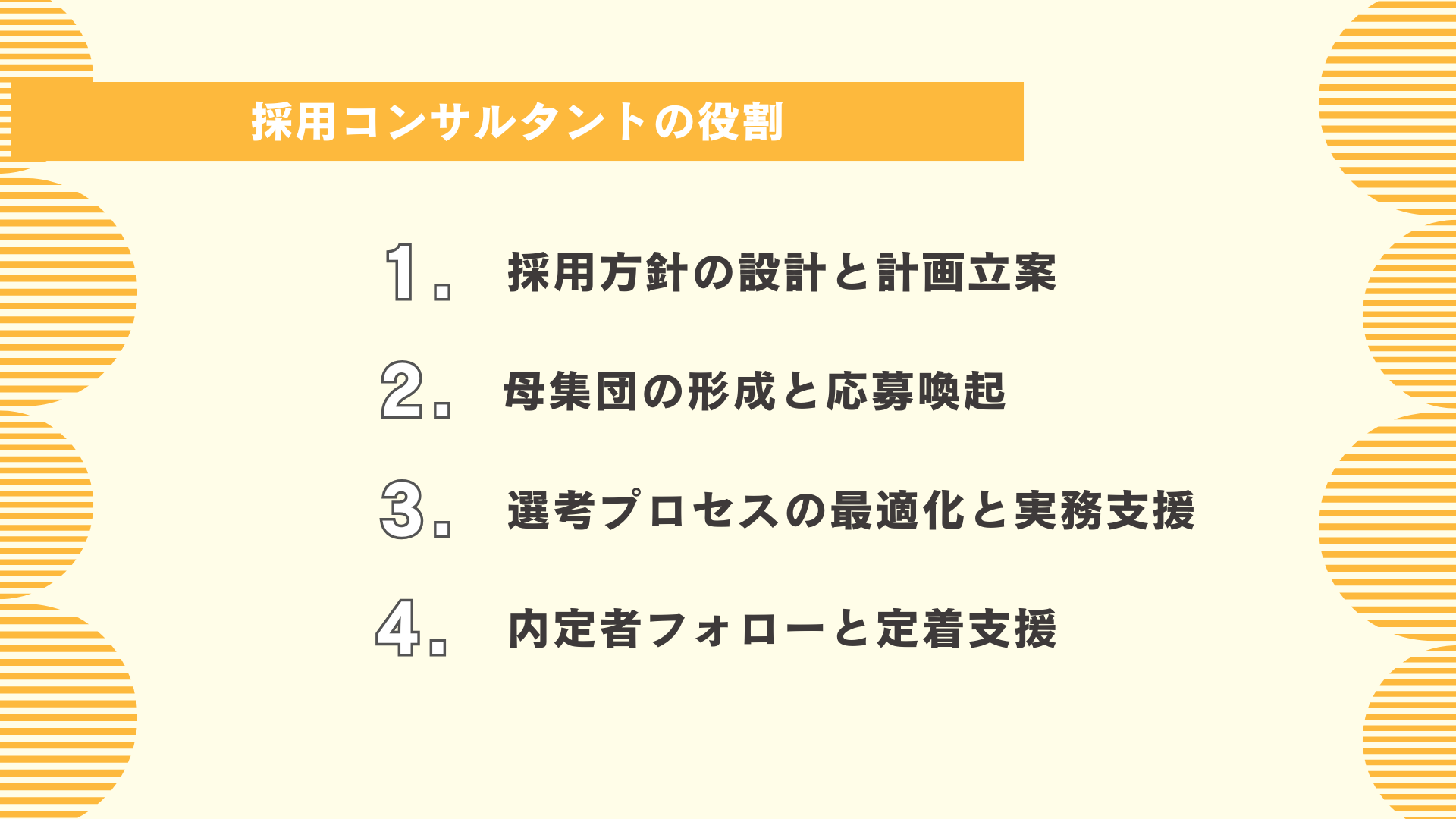 採用コンサルタントの役割