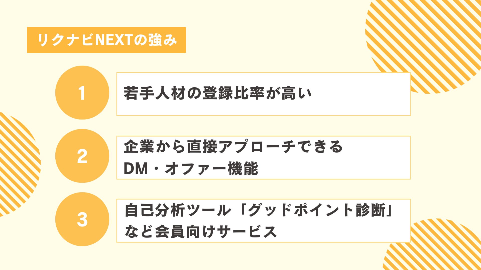リクナビNEXTの強み