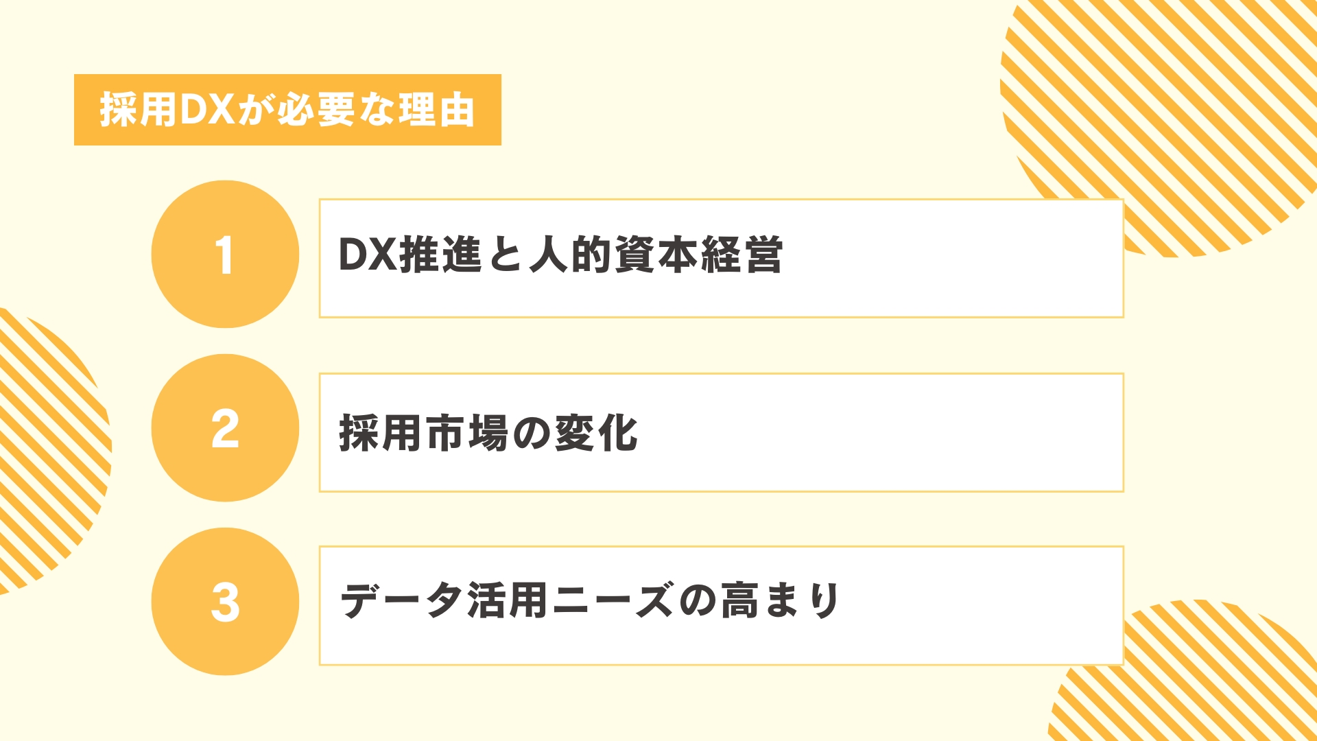採用DXが必要な理由