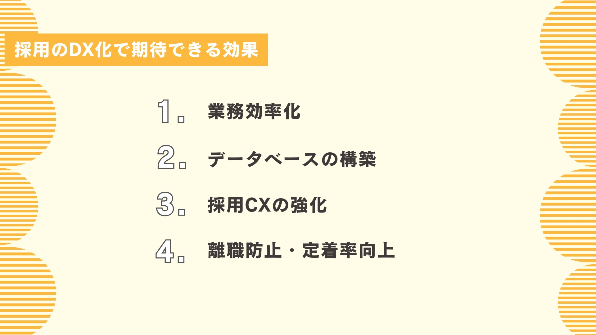採用のDX化で期待できる効果