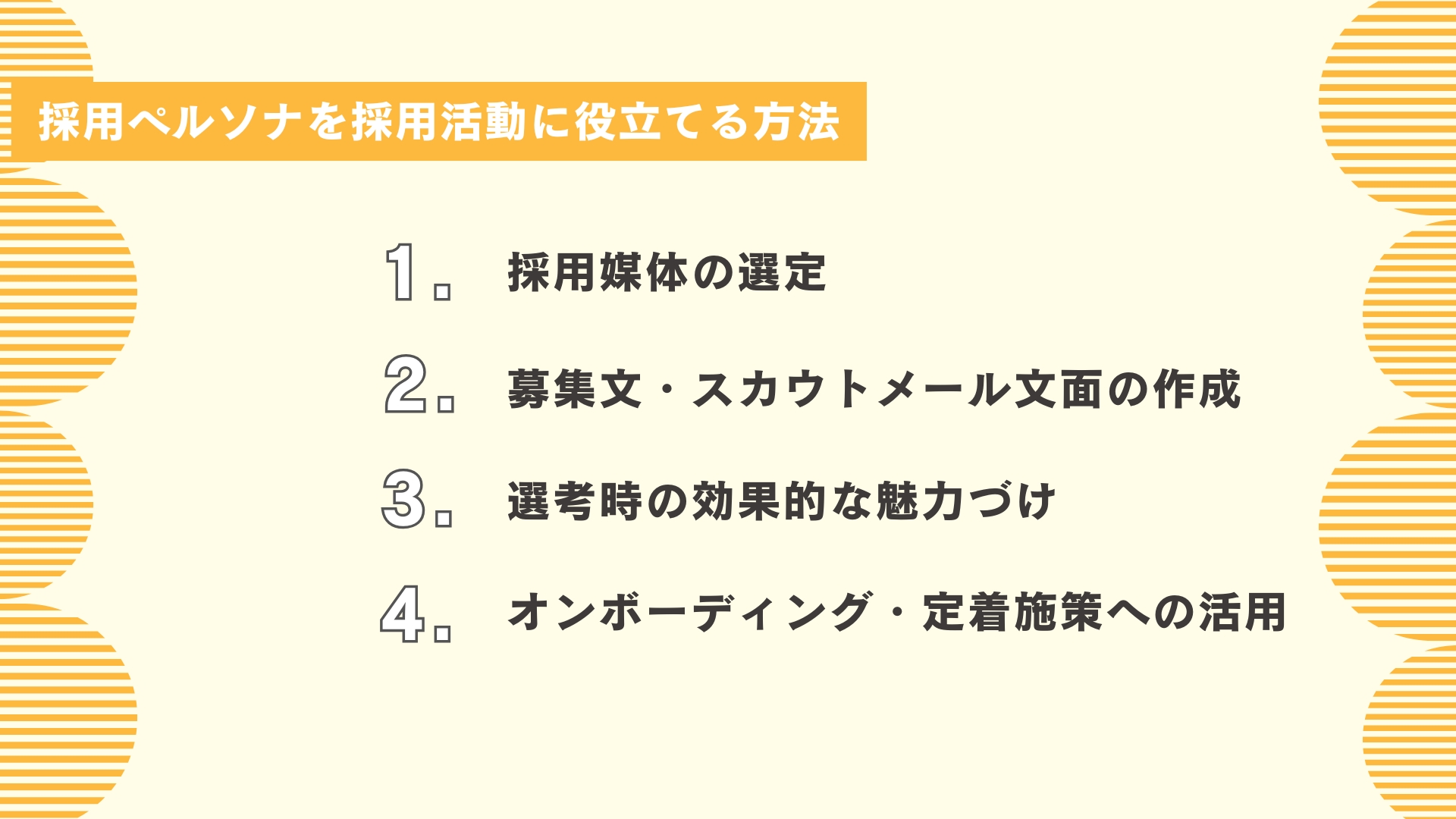 採用ペルソナを採用活動に役立てる方法