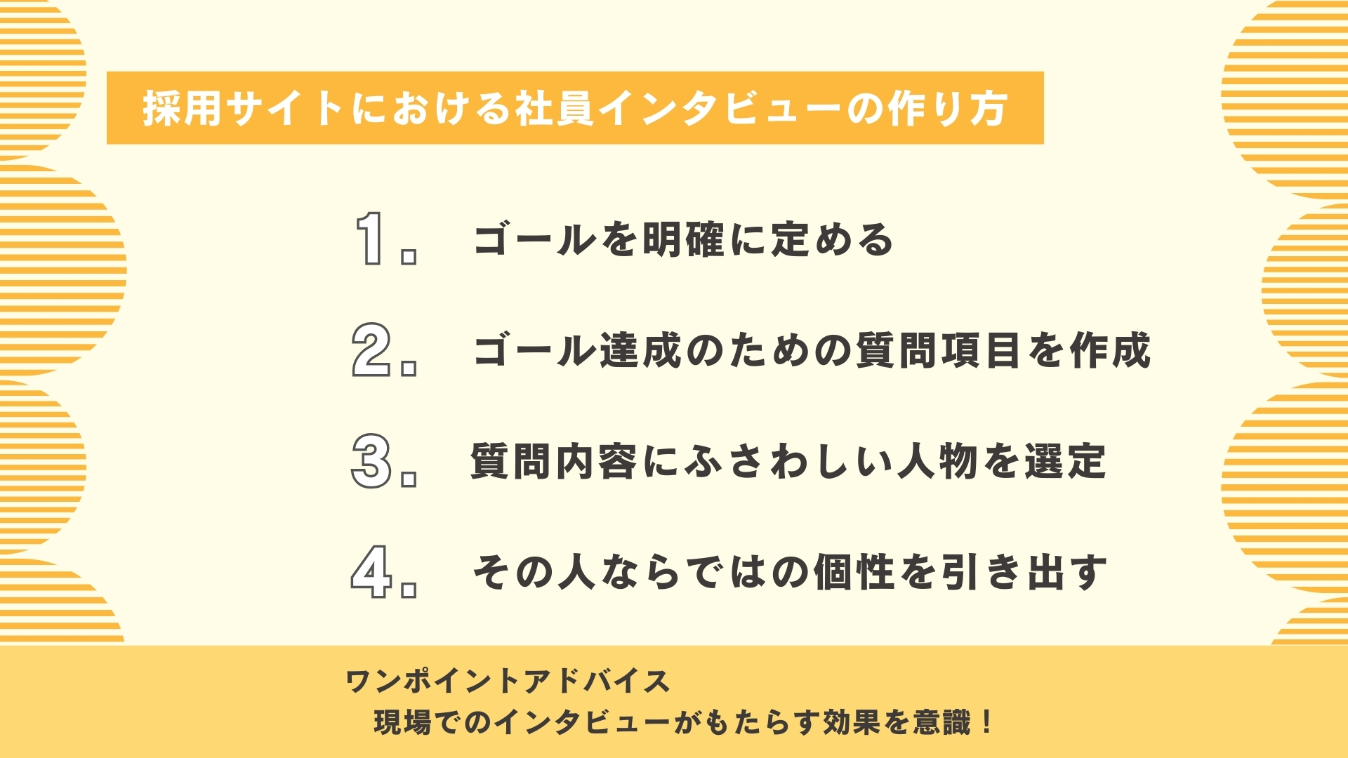 採用サイトにおける社員インタビューの作り方