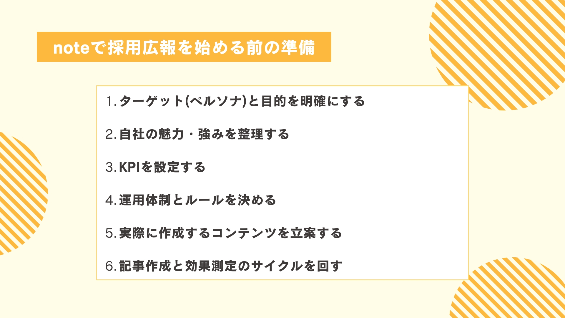 noteで採用広報を始める前の準備