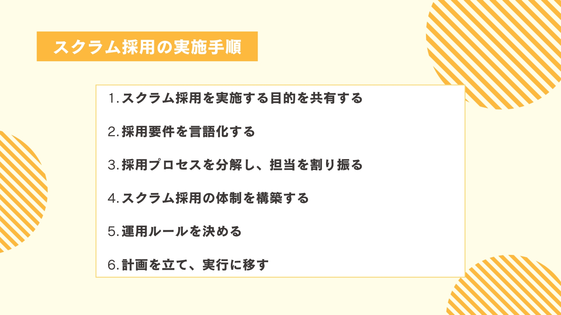 スクラム採用の実施手順