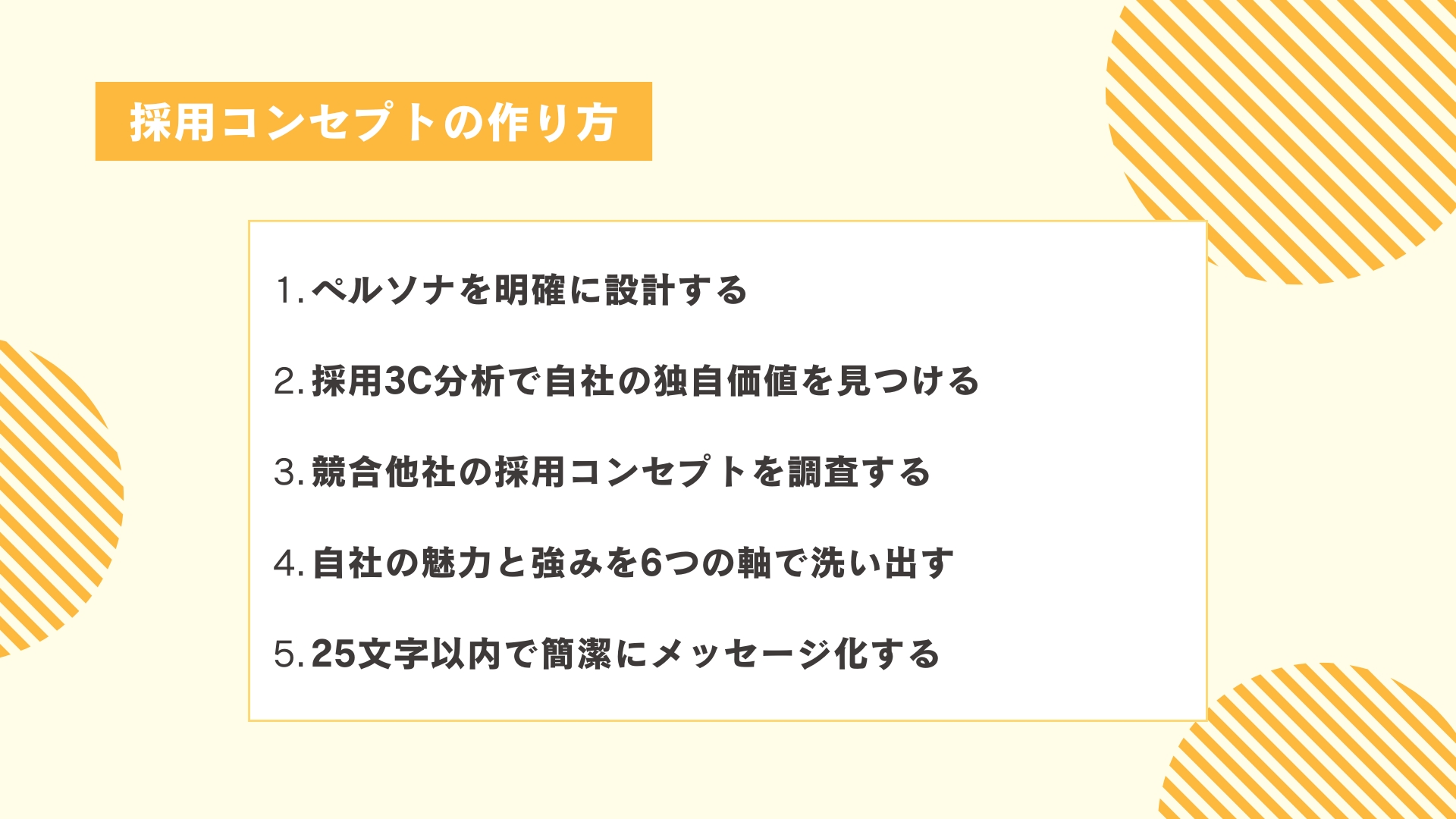 採用コンセプトの作り方