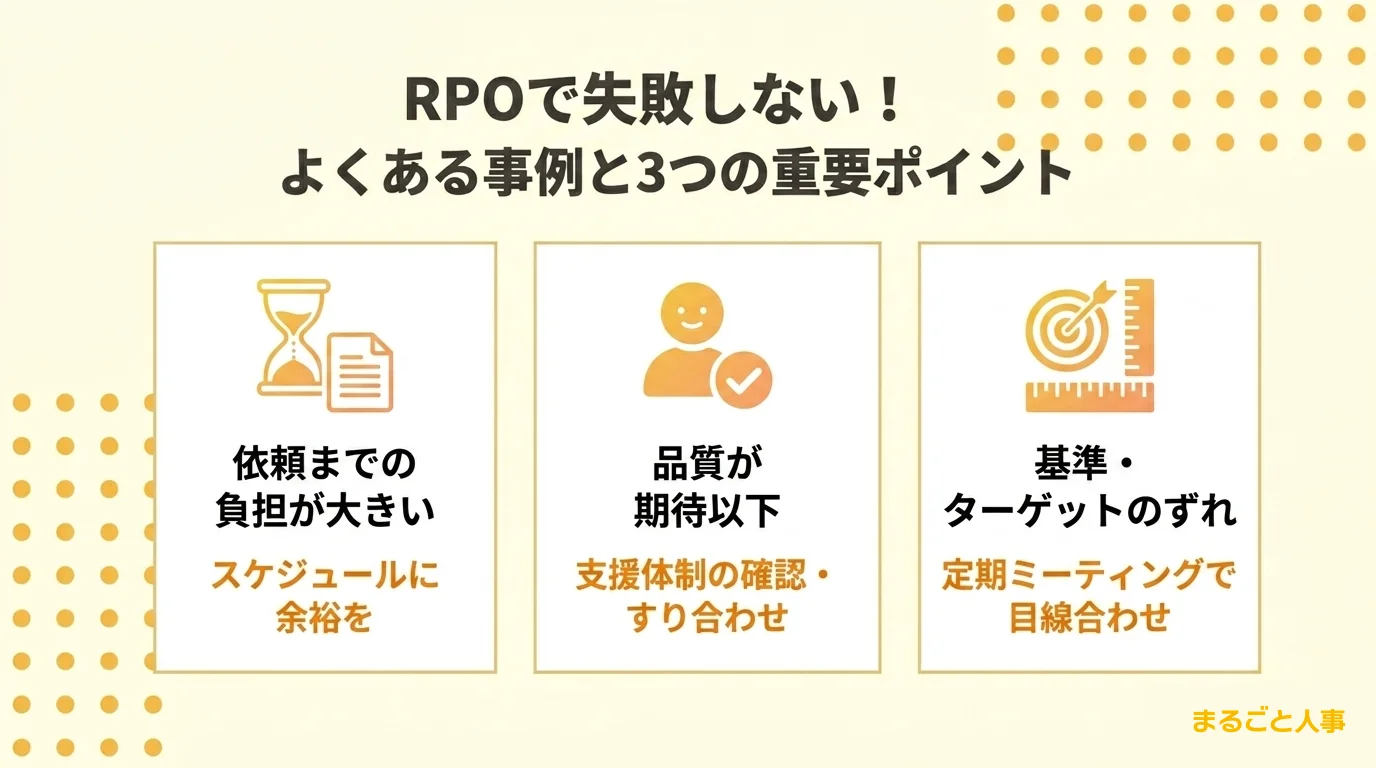 RPOで失敗しない!よくある事例と3つの重要ポイント