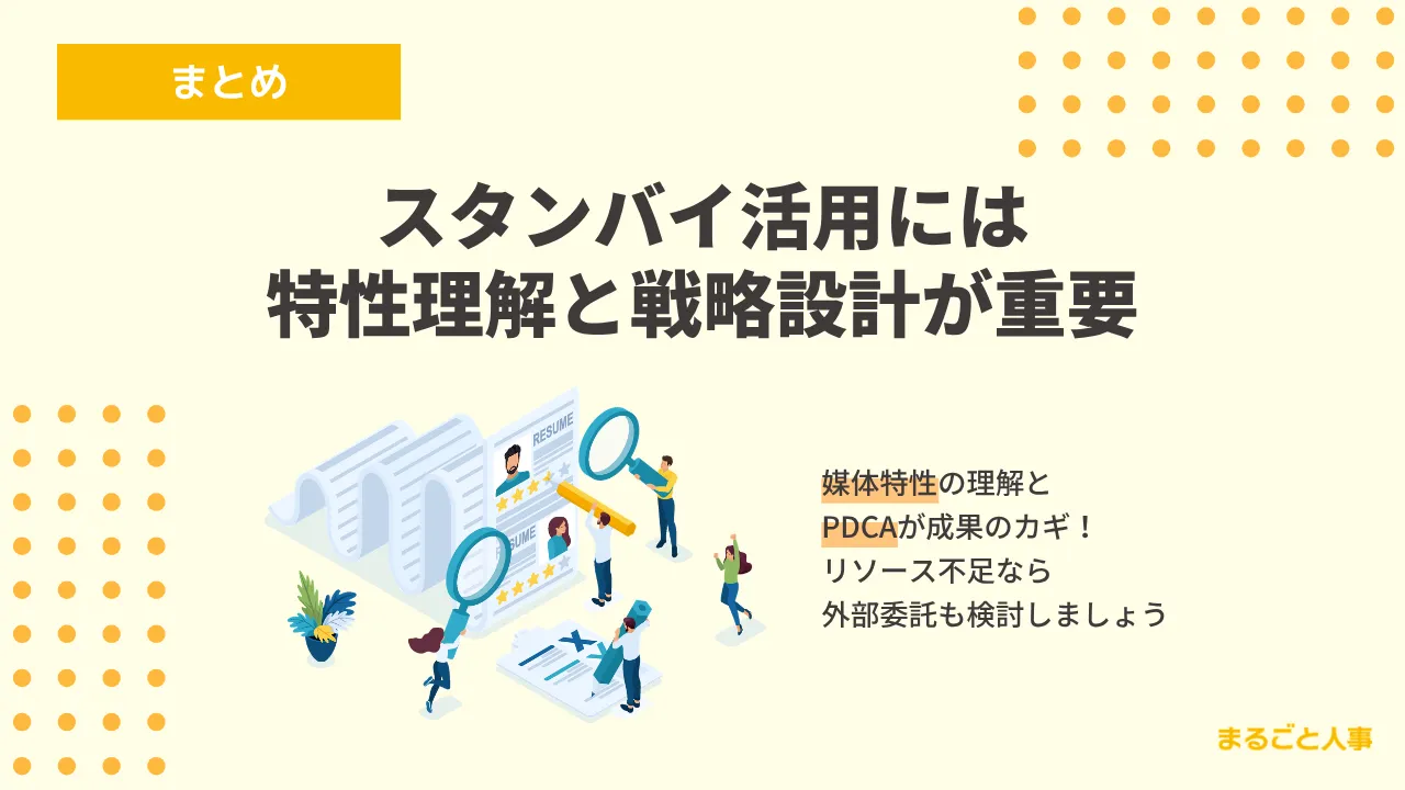 スタンバイの活用・まとめ